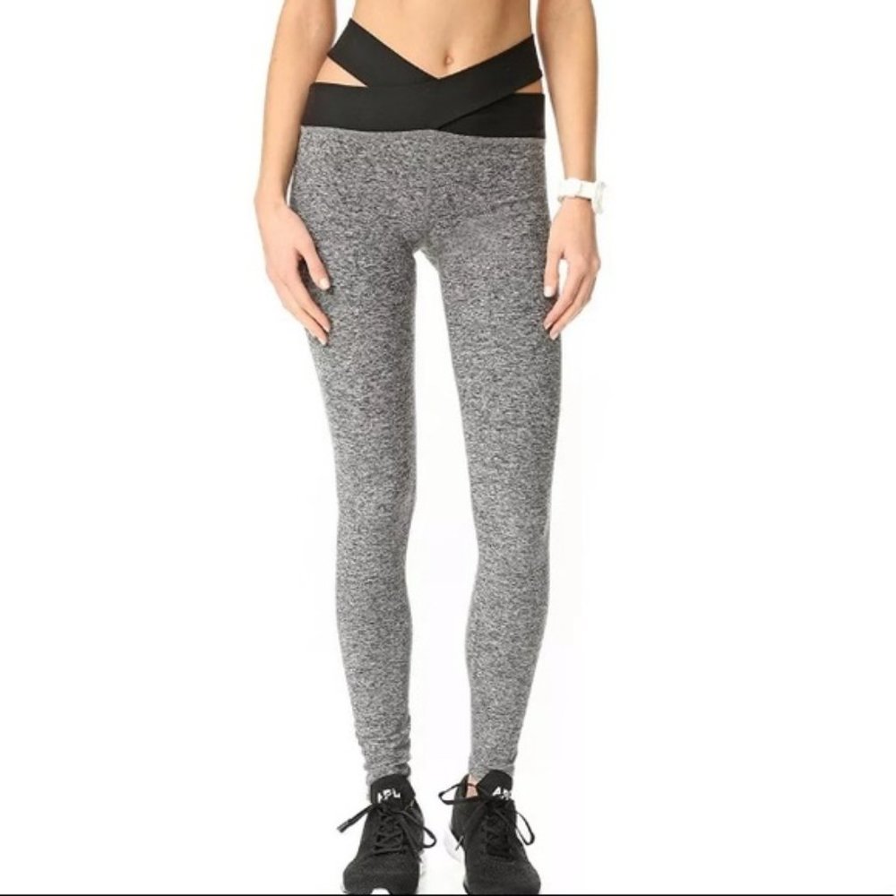 Forever 21 Yoga Criss Cross Cut Out East Bound Yoga Leggings